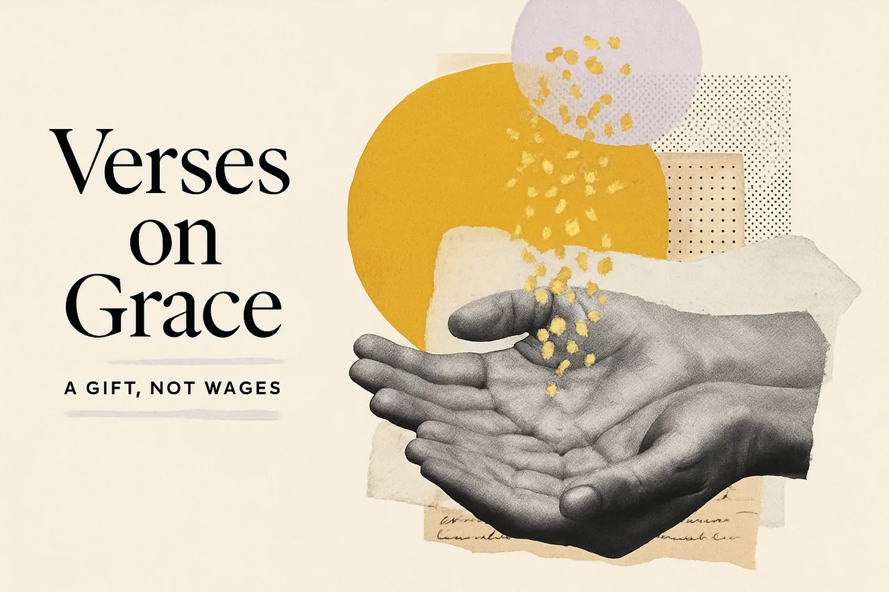10 Bible Verses About Grace to Memorize — editorial collage illustration