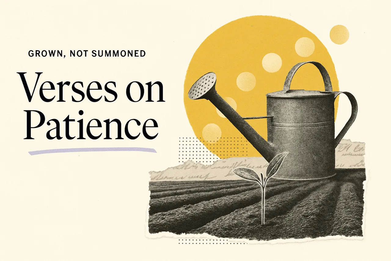 10 Bible Verses About Patience to Memorize — editorial collage illustration