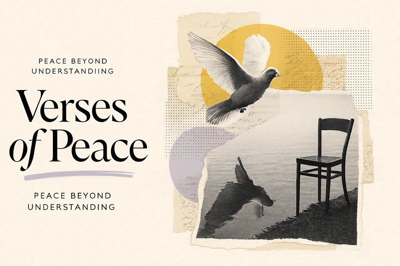 10 Bible Verses About Peace to Memorize — editorial collage illustration