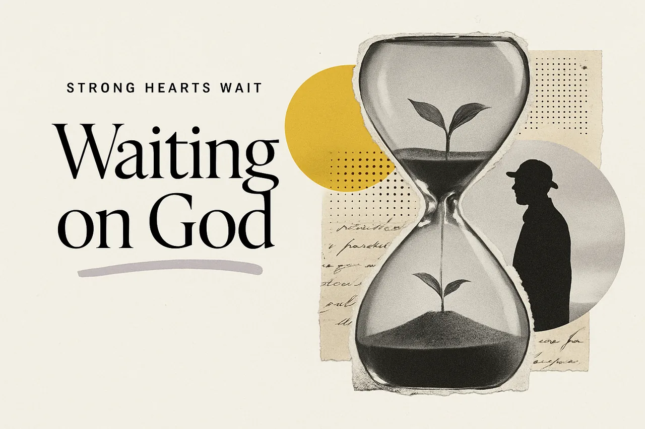 10 Bible Verses About Waiting on God to Memorize — editorial collage illustration