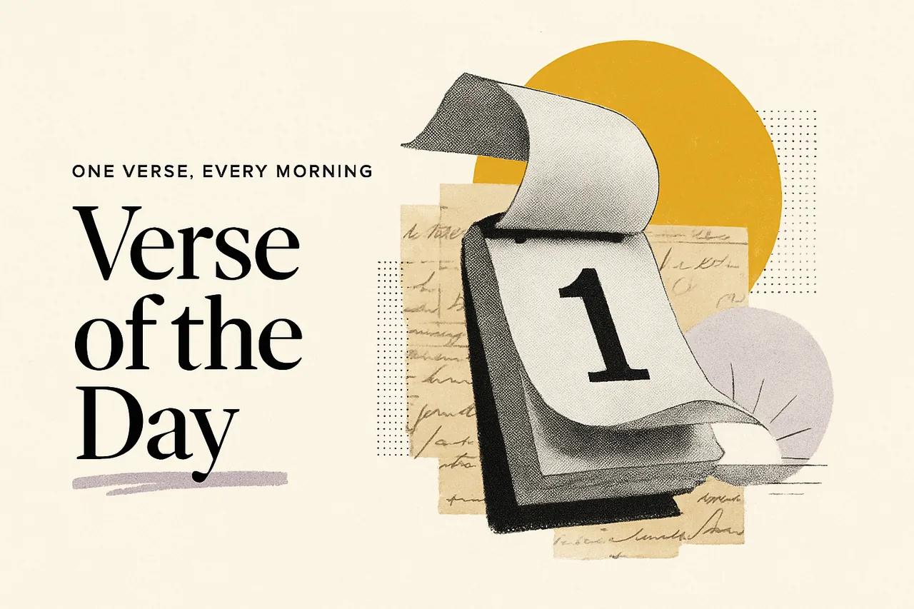 Memory Verse of the Day: Make Daily Verses Stick — editorial collage illustration